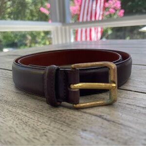 Coach Men's Brown Leather Belt Size 38